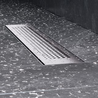 Душевой лоток AM.PM PrimeFlow 40 W02SC-P11-040-01SB с решеткой Хром матовый Cut Gradient